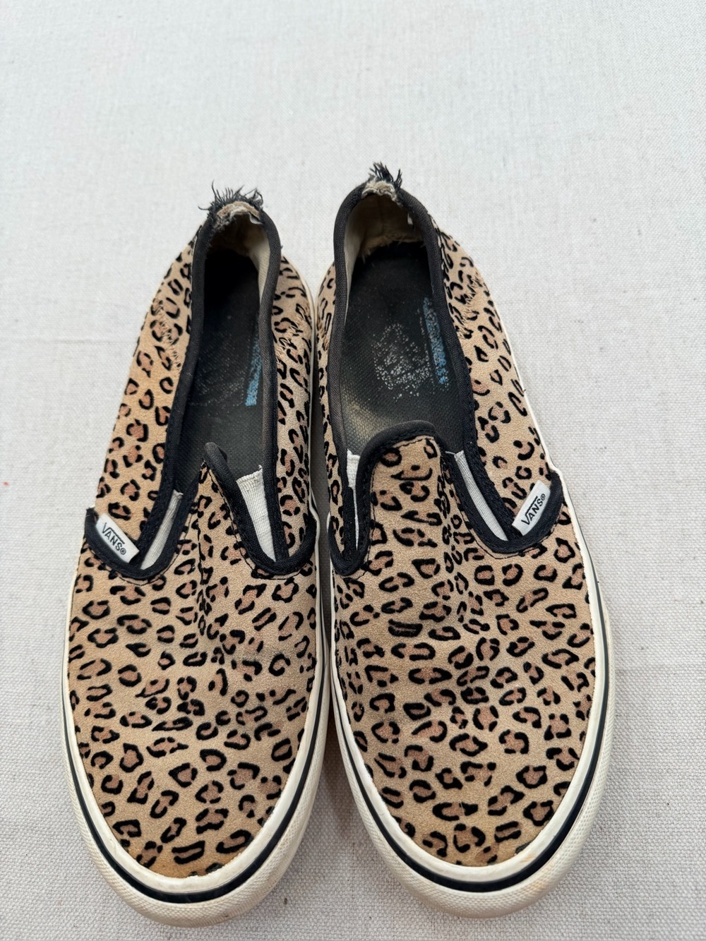 Vans Leopard Print Sneakers with Black Interior